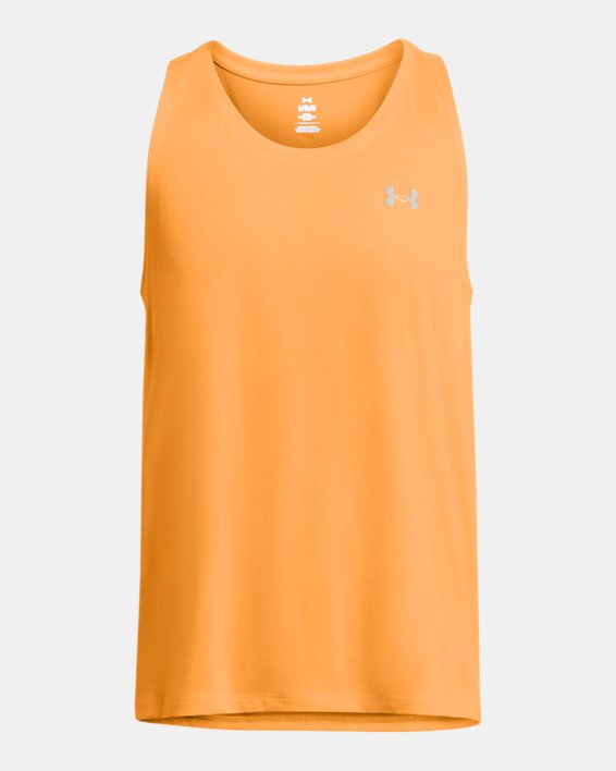 Camiseta sin mangas UA Launch para hombre, Orange, pdpMainDesktop image number 3
